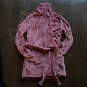 La senza dusty rose pink short bath robe
